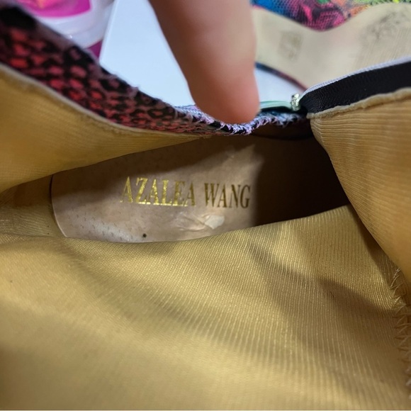 Azalea Wang skaywalker rainbow snake skin boots heeled boots women’s size 7 - Picture 8 of 12